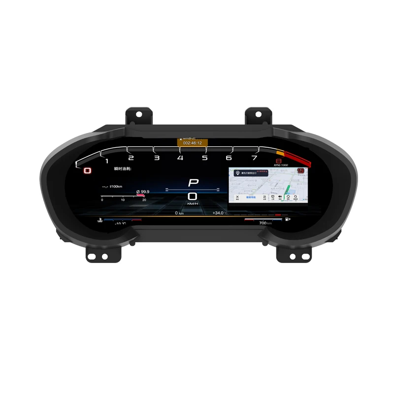 

Цифровая приборная панель MS для Maserati Ghibli 2014-2020, 12.3-дюймовый ЖК-дисплей с CarPlay, Android Auto и GPS-навигацией