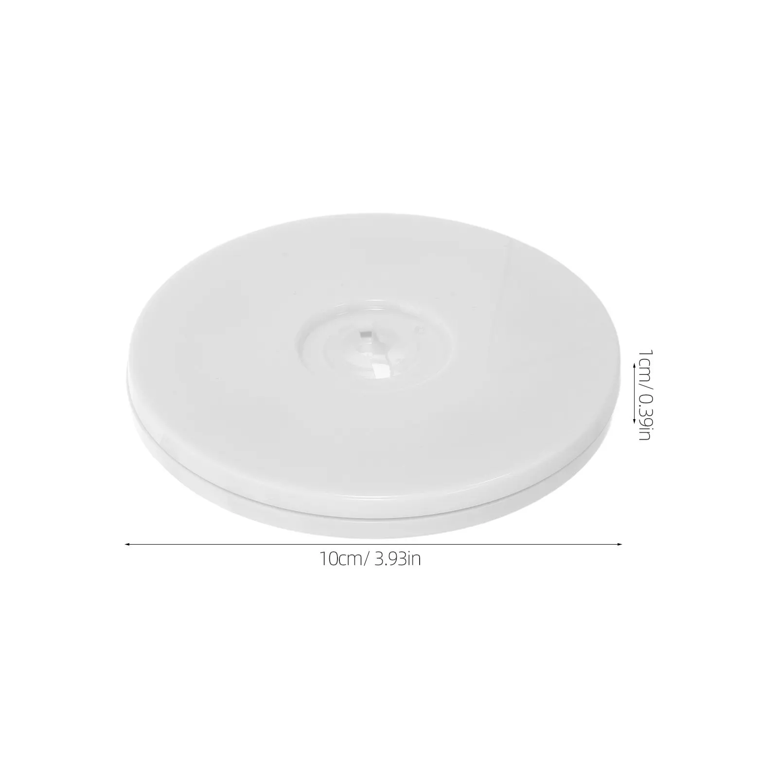 4Pcs Rotating Dining Table Base White Lazy Susan Hardware 360 Degree Swivel Turntable Tray for Kitchen Serving Display Organizer