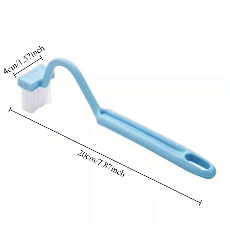 V-Shaped Toilet Brush - Innovative Deep-Cleaning Tool - Small & Space-Saving Design - Wall-Mountable with Rotating Elbow