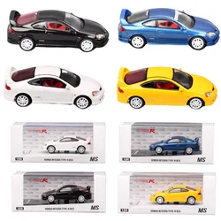MS Mini 1/64 Scale Honda Integra Type R DC5 Sports Car Model Diecasts & Toy Vehicles Collectible Souvenir Acrylic Box