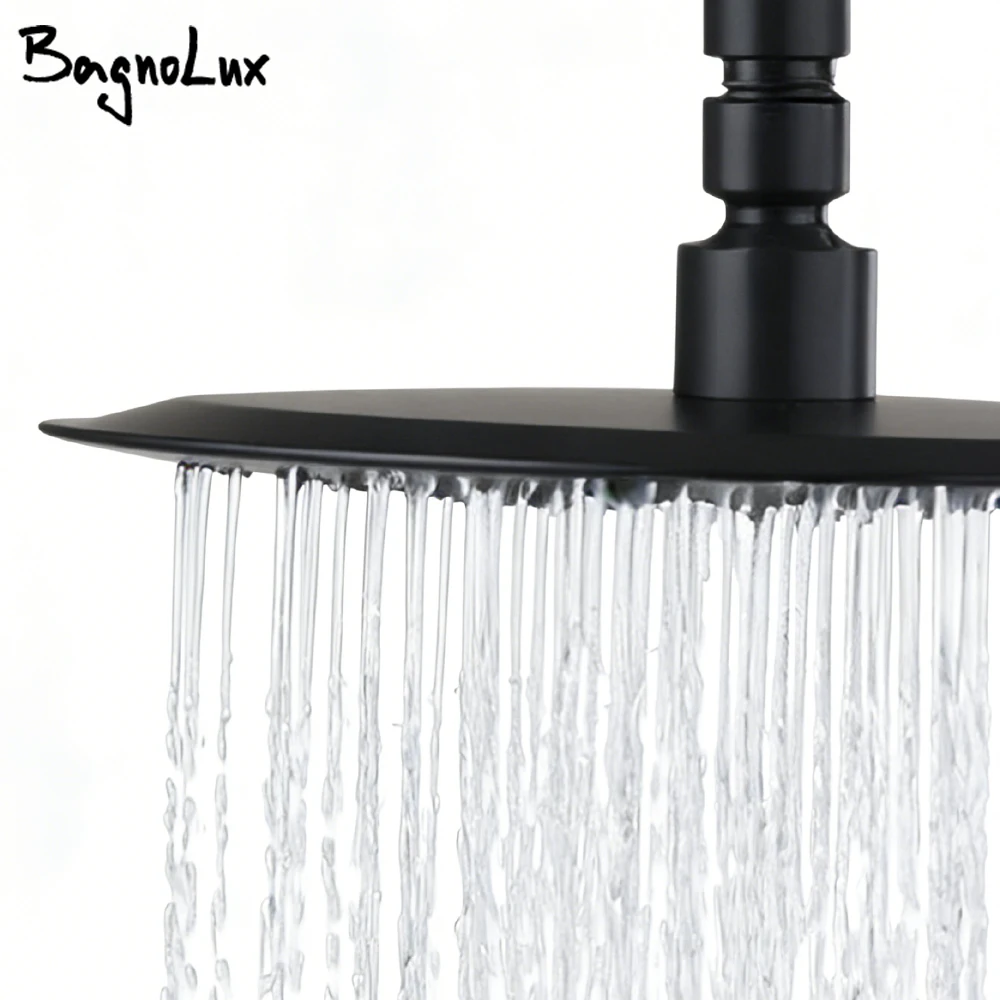 

8-12 дюймов дождевая верхняя насадка для душа в ванной комнате, круглая запасная насадка из нержавеющей стали 304, универсальное отверстие для тропического душа