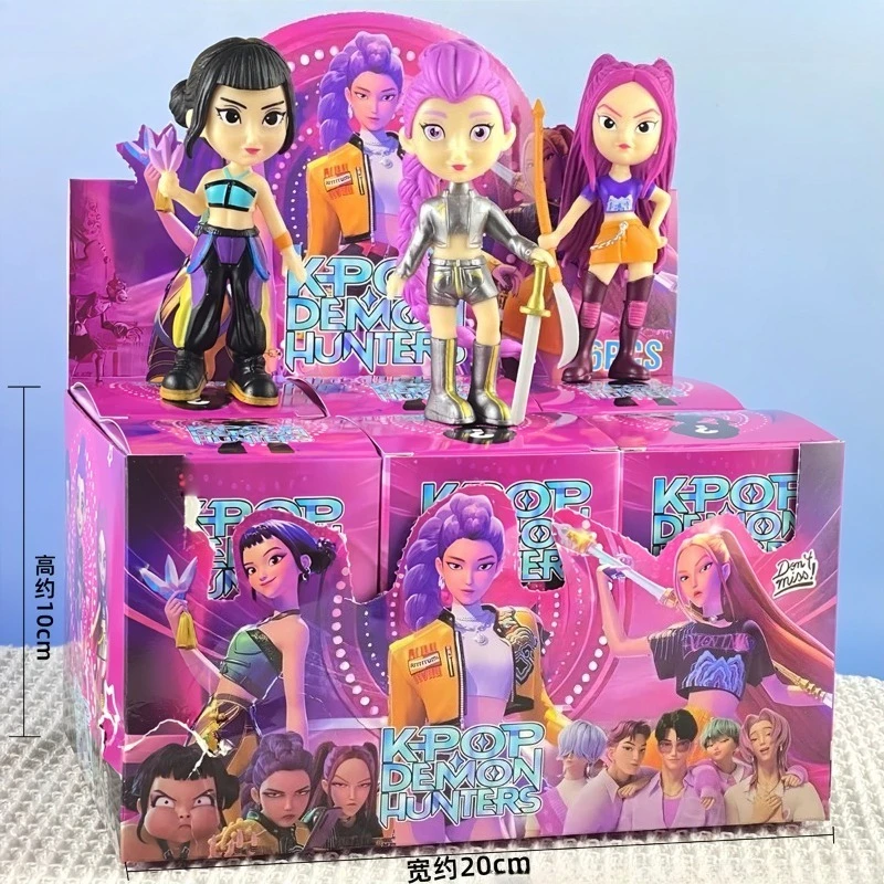Kotak Misteri Anime Kpop Demon Hunters Seri Terbaru, Populer, Laris Manis, Trendi, Kartun Lucu, Hiasan Meja, Hadiah Ulang Tahun Anak