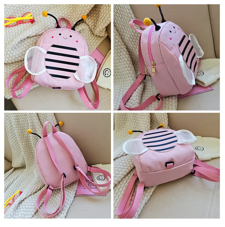 Little Bee Cartoon zaino Anti-perso per bambini Nylon Kindergarten zaino per ragazzi e ragazze borsa per il tempo libero per bambini borsa per bambini carina regalo