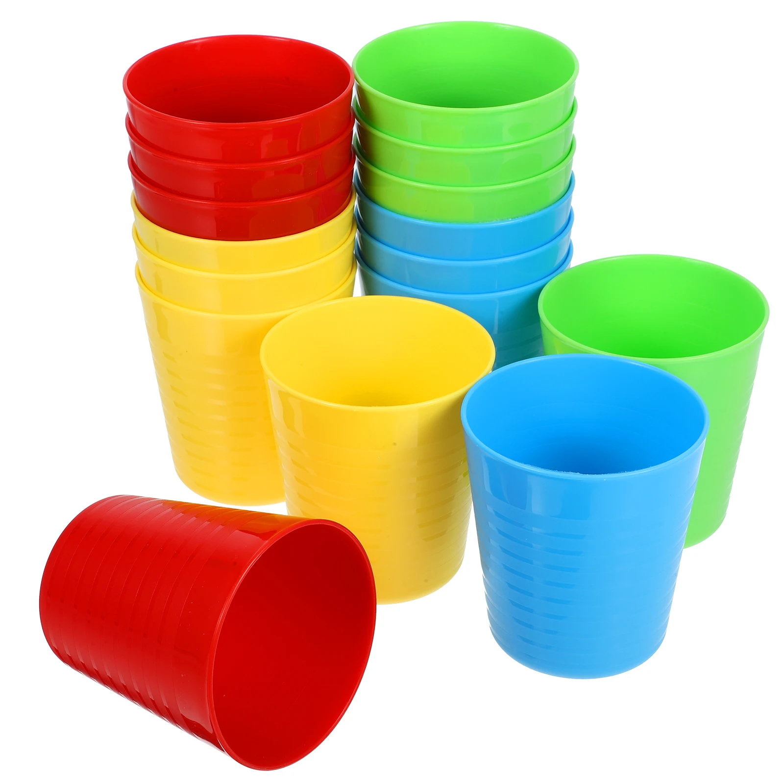 

16 Pcs Beverage 250ml Plastic Drinking for Kids Unbreakable Water Cups Party Juice Cups Stackable ABS Material