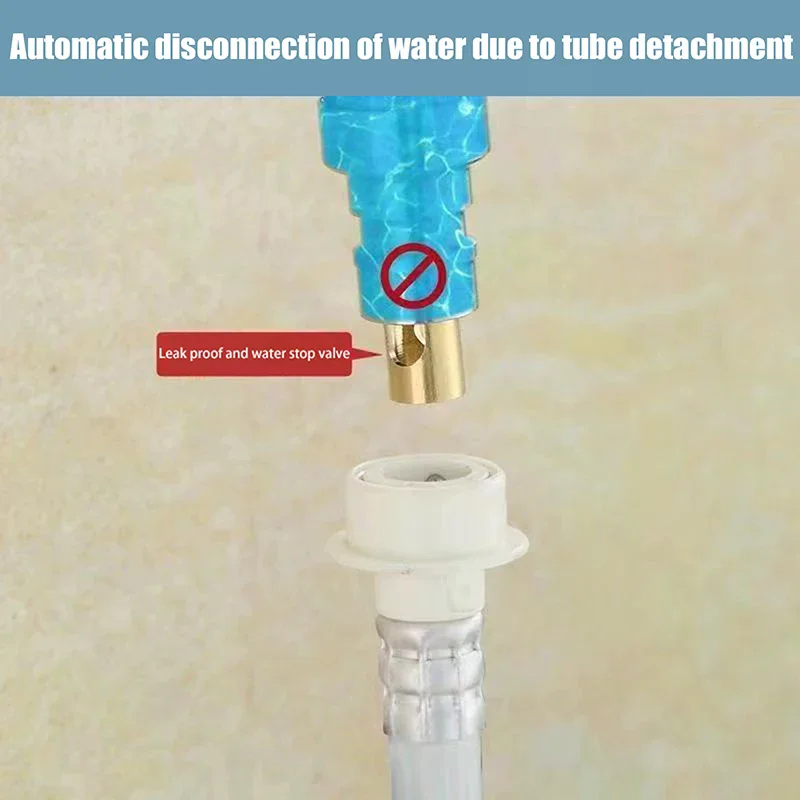 Adaptador de manguera para grifo, grifo de lavadora, boquilla de parada de agua anticaída, adaptador de grifo de agua, accesorios de repuesto