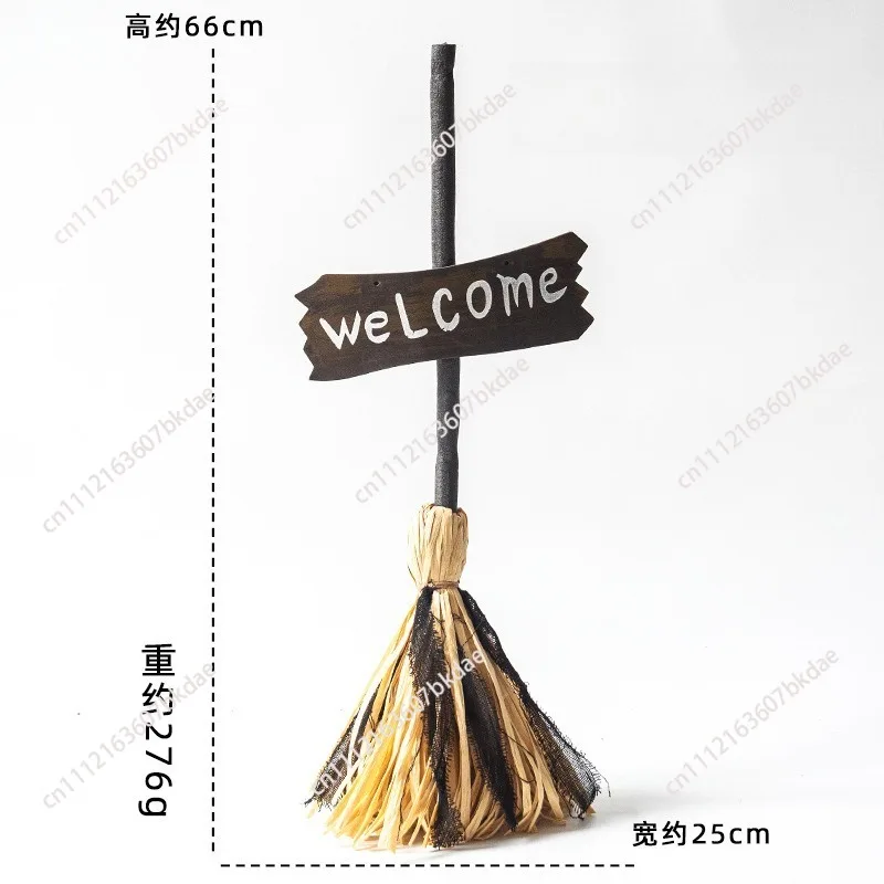 Halloween new electric toy witch broom haunted house secret room restaurant amusement park creative decorative props ornament