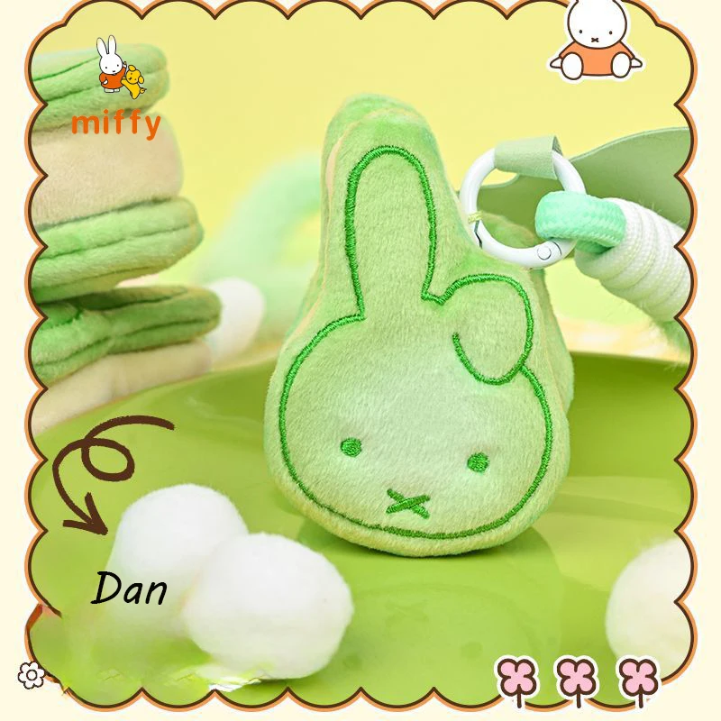 Kawaii Nijntje Pluche Pop Cartoon Sandwich Biscuit Serie Pluizige Rugzak Accessoires Dopamine Knuffelige Pluche Sleutelhanger Perfecte Geschenken