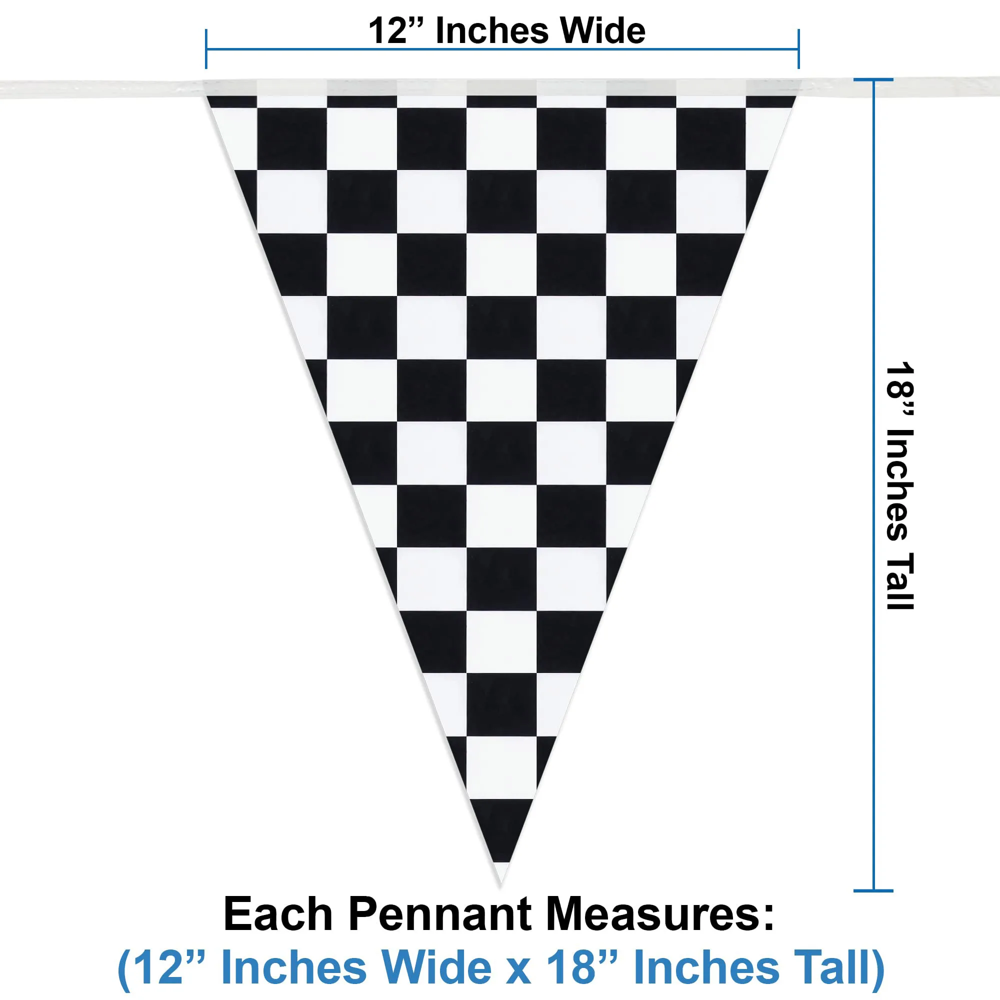 Racing Car Party Triangle Flag Banner Checkered Flag Pennant Banner for Racing Car Birthday Party Decoration Backdrop Decoration