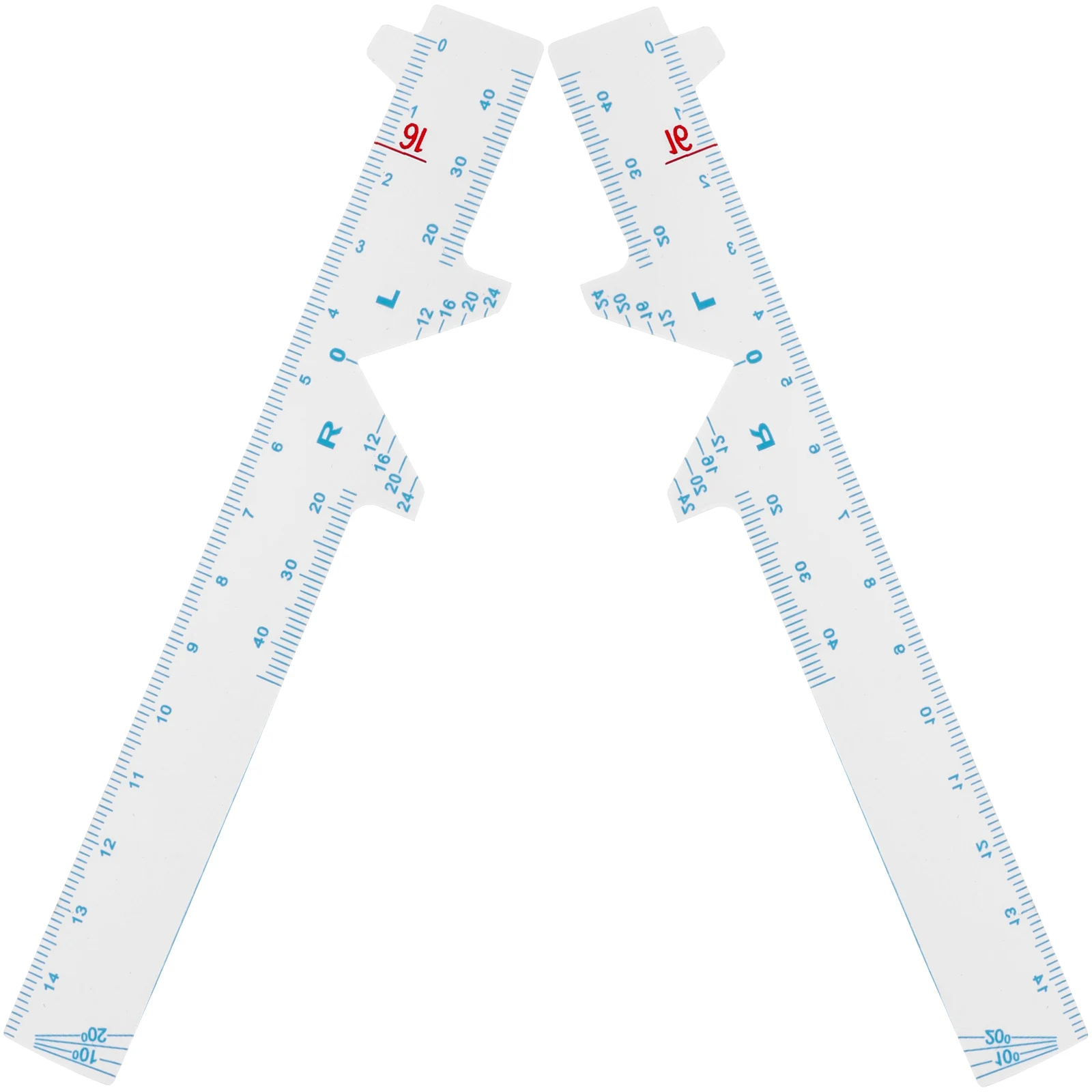 

2 Pcs Pupil Distance Ruler Lightweight Accurate Measuring Tool For Optometrist Glasses Accessories Eye Care Health Product