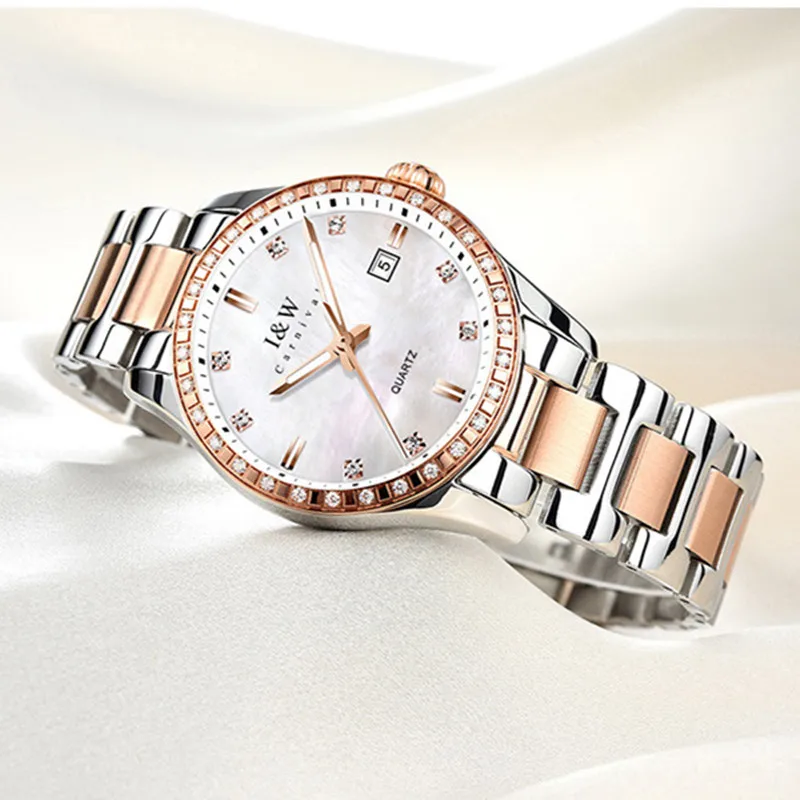 Montre كرنفال العلامة التجارية موضة كوارتز ساعات المعصم السيدات الفاخرة ارتفع الذهب الفتيات الساعات مقاوم للماء على مدار الساعة للنساء Reloj Mujer #1