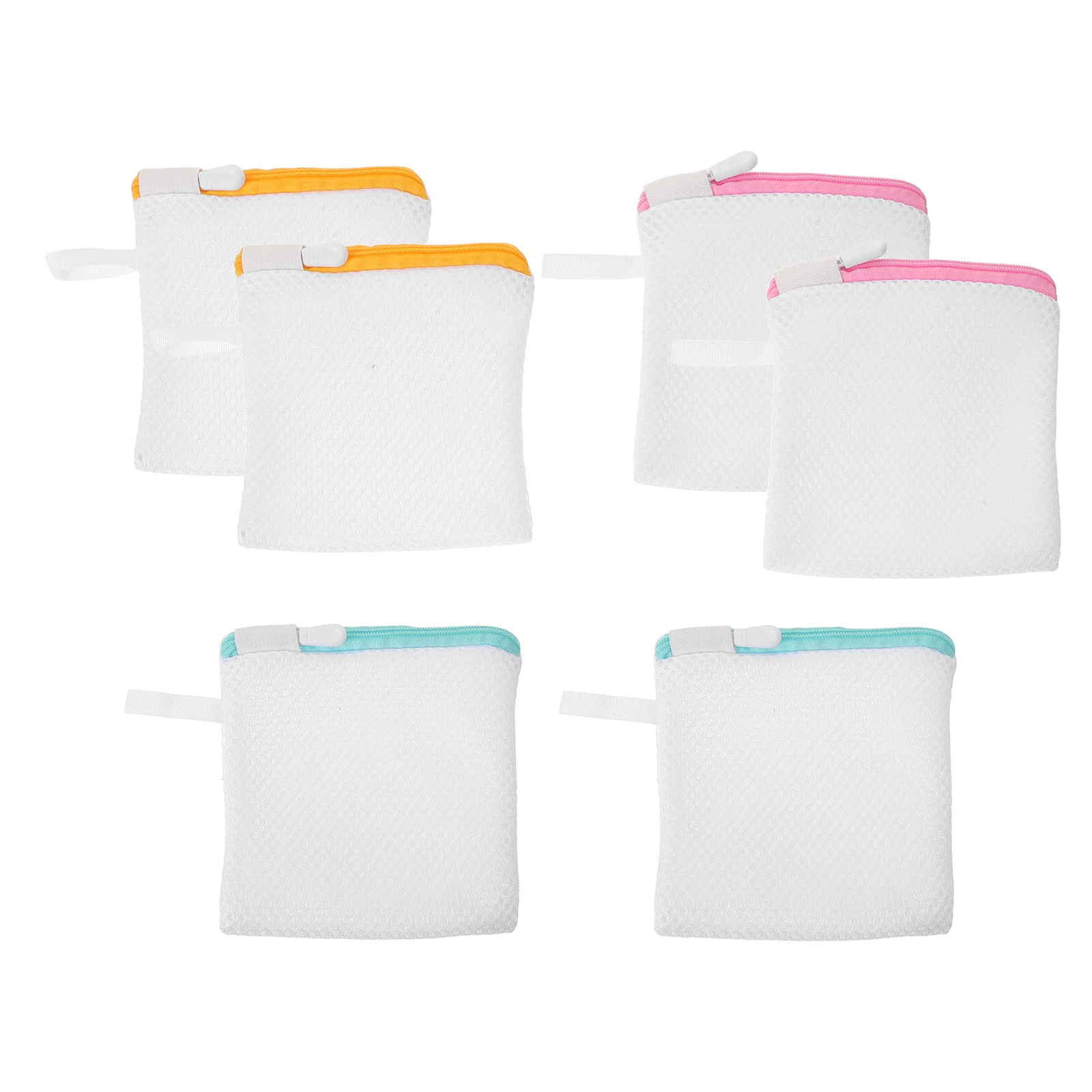

6Pcs Delicate Laundry Mesh Bags Small Zippered Net 5.5x4.72 Washing Machine Use Wash Bags for Socks Clothes Lingerie