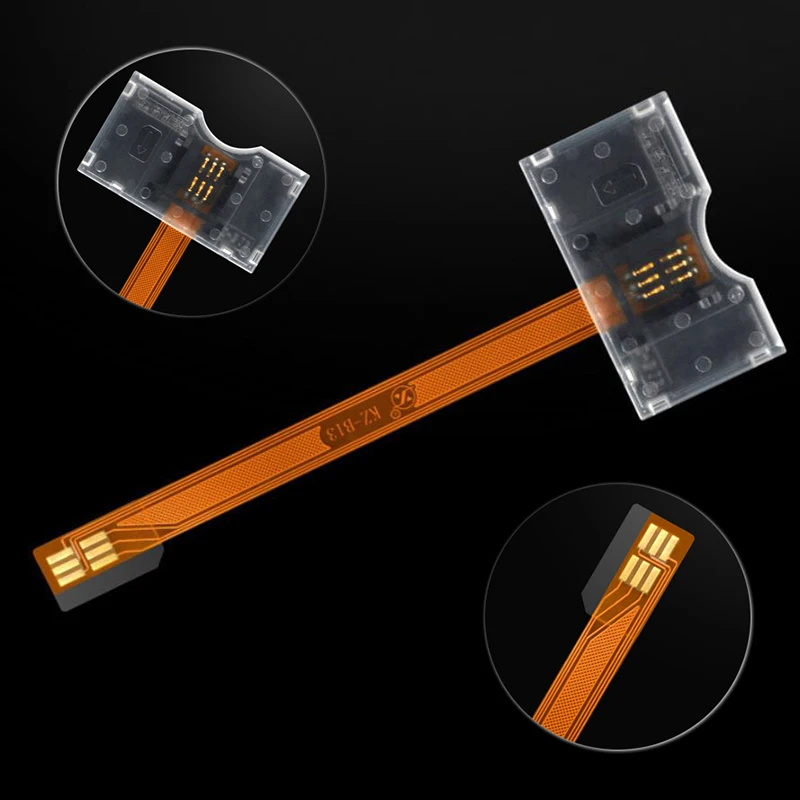 1pc Sim Card Turn to Big Card Slot Converter Adapter Transparent Card Open Device Universal for Mobile Phones Sim Cards