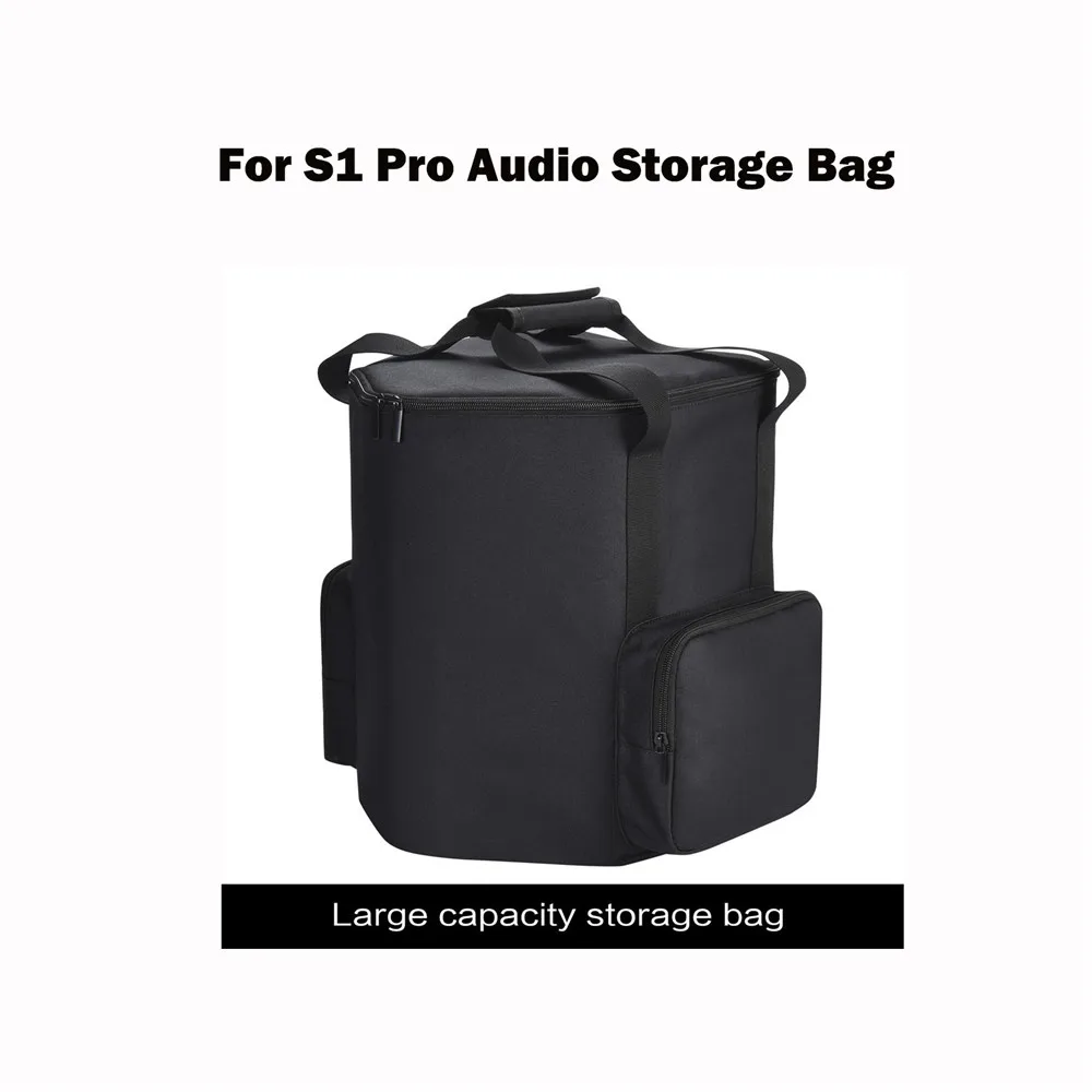 

Large Capacity Speaker Storage Bag Organizer Portable Speaker Bag Cover Box with Shoulder Strap for S1 PRO Carring Case