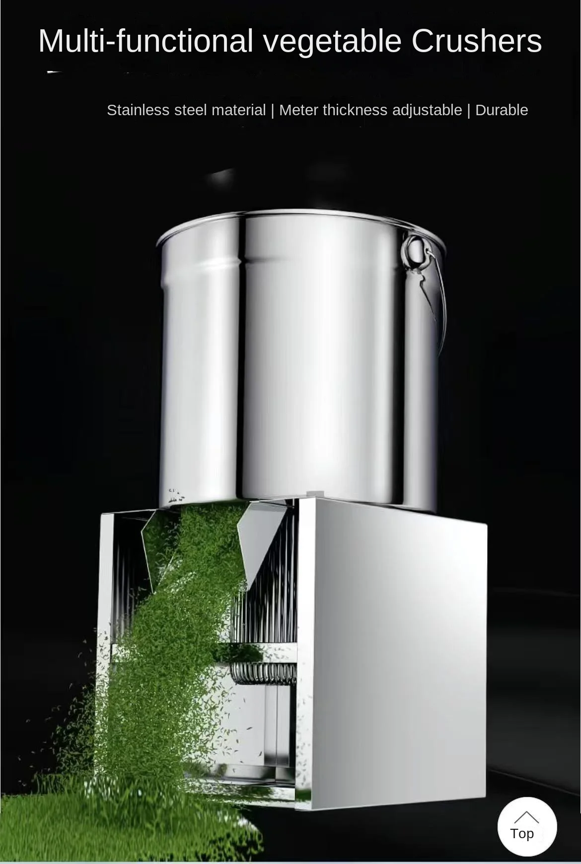 Livestock Farm Household Vegetable Crusher Stainless Steel Grass Crusher Full Copper Motor Feed Crusher 304 Stainless Steel