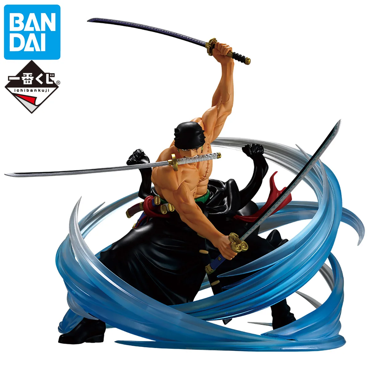 

In Stock BANDAI Ichiban Kuji One Piece Roronoa Zoro Kokujou Oh Tatsumaki Original Anime Figure Collectible Model Toy