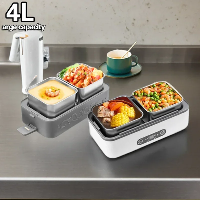 Large Capacity Inner Liner 430W High Power Home Office Portable Plug in Heating Food Double Lunch Electric Box