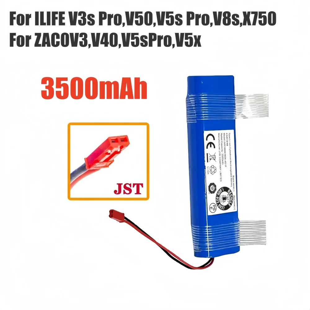 

Li-lion Battery for ILIFE V3s Pro, V5s Pro, V8s, V8 Plus，V80，V80 Max，V80 Pro,V3s Max 18650 3500mAh 14.4V PX-B010