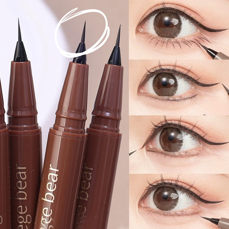 Liquid Eyeliner Ultra-thin Matte Lower Eyelash Pen Waterproof Quick Dry Lying Silkworm Pencil Korean Makeup for Women Cosmetic