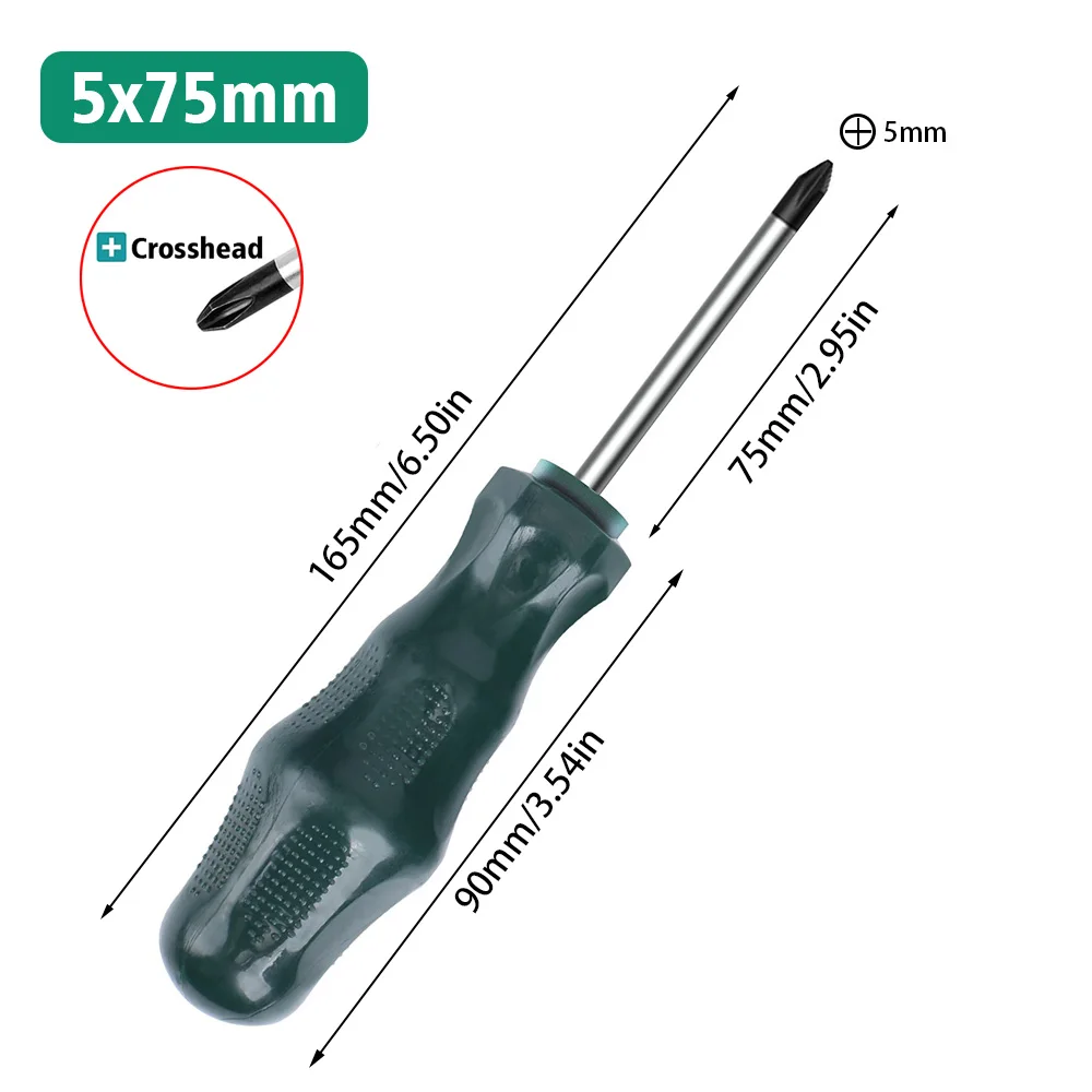 1 Pc 5×75mm CR-V Magnetic Phillips Screwdriver for Car Repair, Home   Wood Work