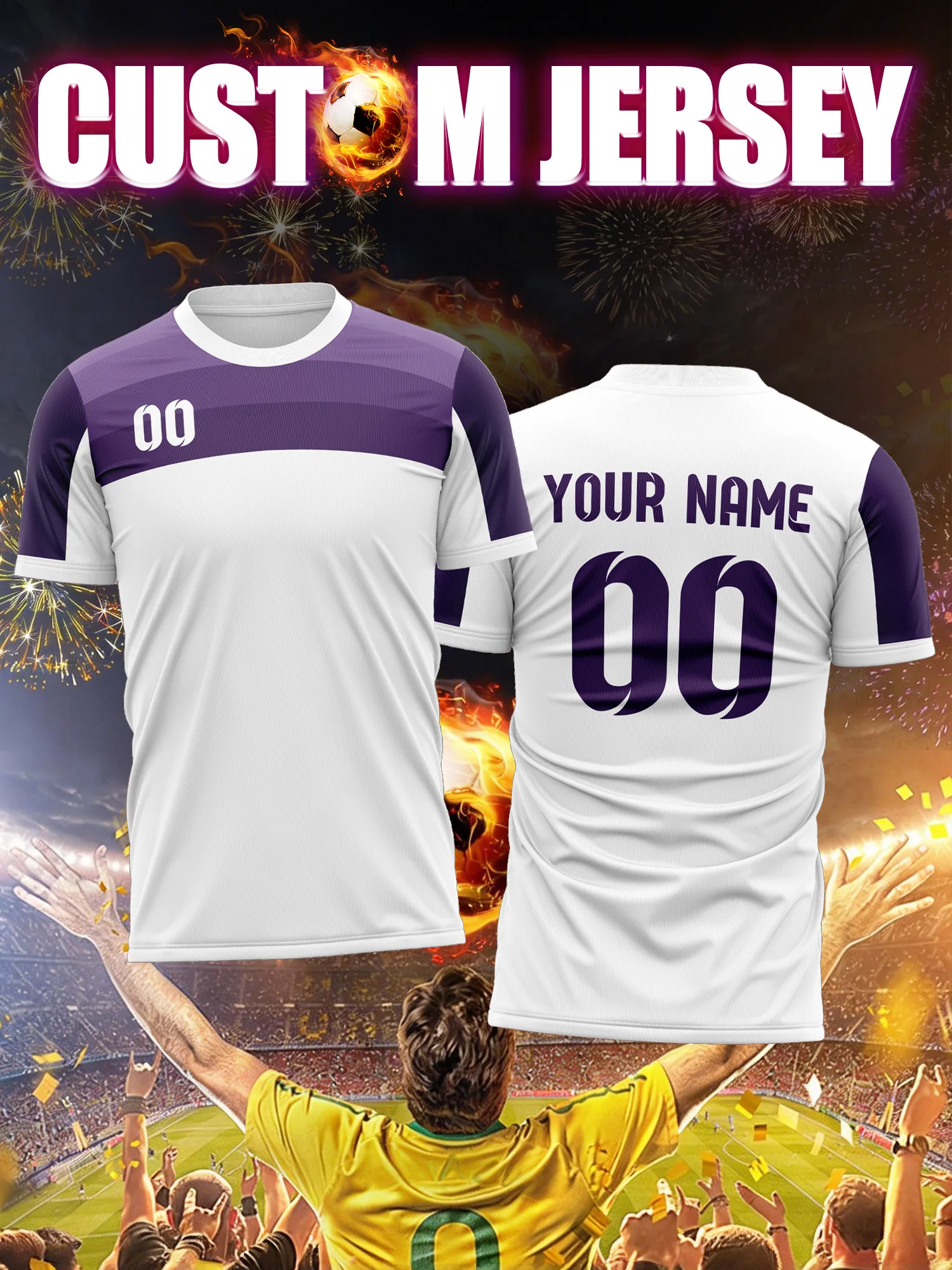 

Футболка для футбола с индивидуальным изображением, номером и именем, печать имен питомцев, забавная персонализированная одежда для футбольных фанатов, для влюбленных.