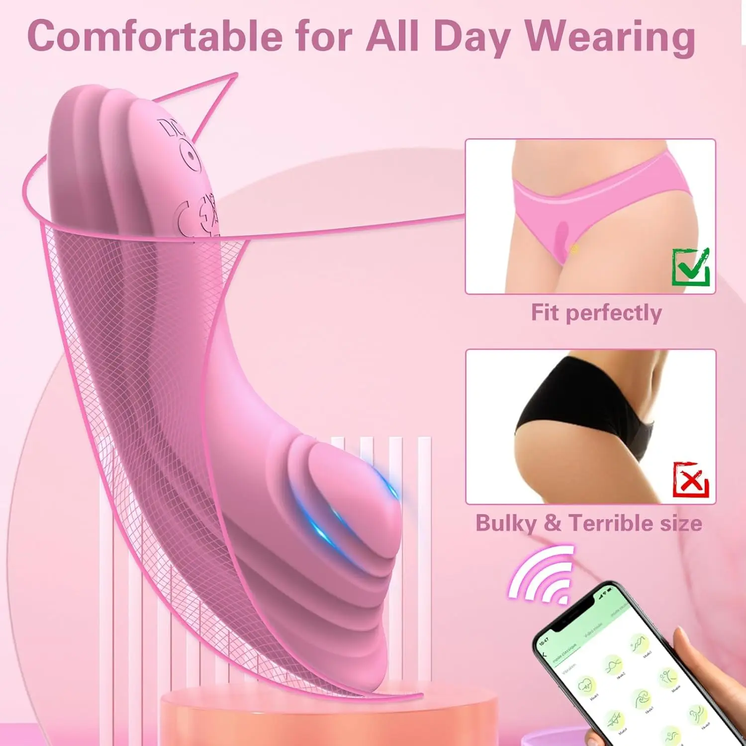 APP Control Wearable Vibrator for Women Clitoris Clit Stimulator Panty Vibration Female Masturbator Sex Toys for Adult Female image 3