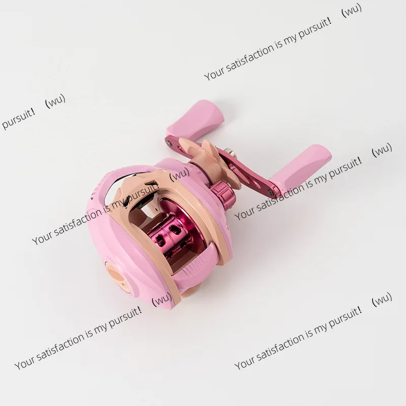 

Розовая серия Luya, колесо с каплями воды, металлическая проволочная чашка, длинный ход, несмажена леска, колесо для лески