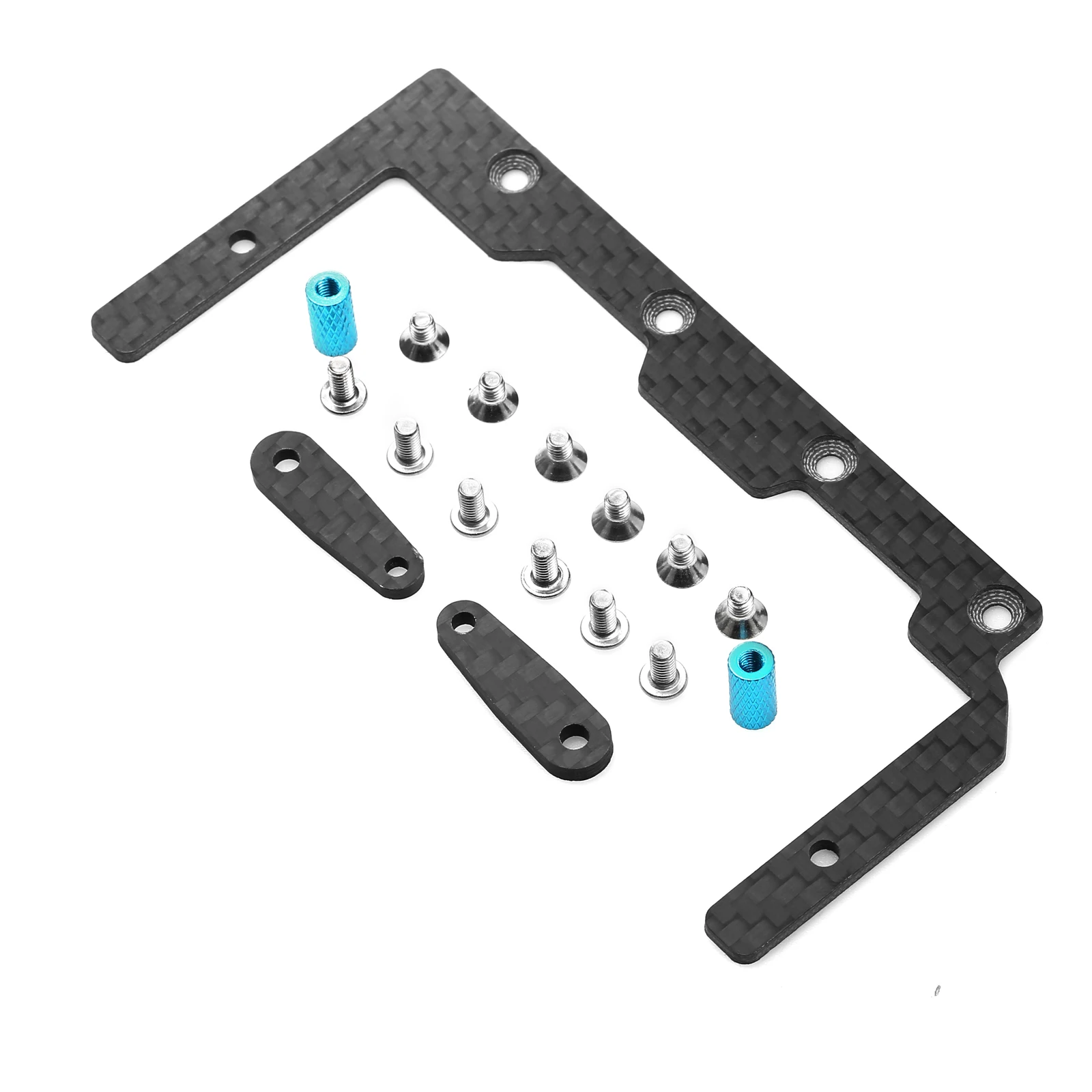 TAMIYA TT02 Carbon Fiber Middle Battery Holder Short Battery Prepose Bracket Mount for 1/10 RC Car Tamiya TT-02