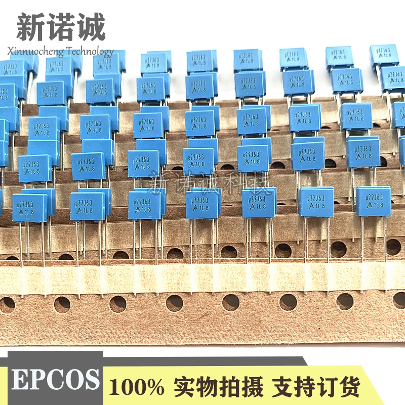 10PCS/30PCS/100PCS/Lot EPCOS TDK 63V 220NF u22J63 foil film capacitor 63V0.22UF 0.22UF 63V224 224 63V220NF Foot distance 5MM