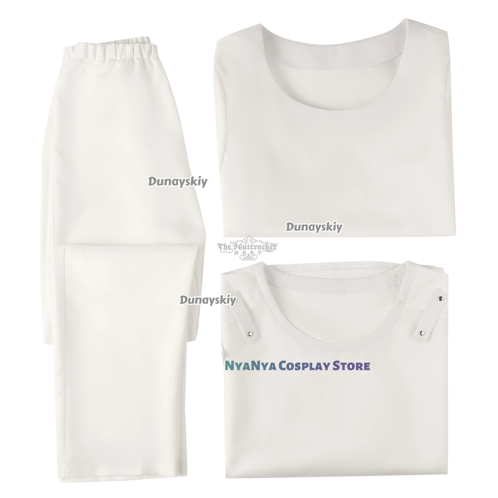 ชุดคอสเพลย์เอเลี่ยนอนิเมะ ชุดแสดงบนเวที สีขาวทั้งเสื้อและกางเกง สำหรับผู้ชาย ชุดแฟนซีสำหรับเล่นบทบาทสมมติ ชุดแฟนซีสำหรับงานฮาโลวีนและงานคาร์นิวัล สำหรับผู้ชาย รุ่นใหม่