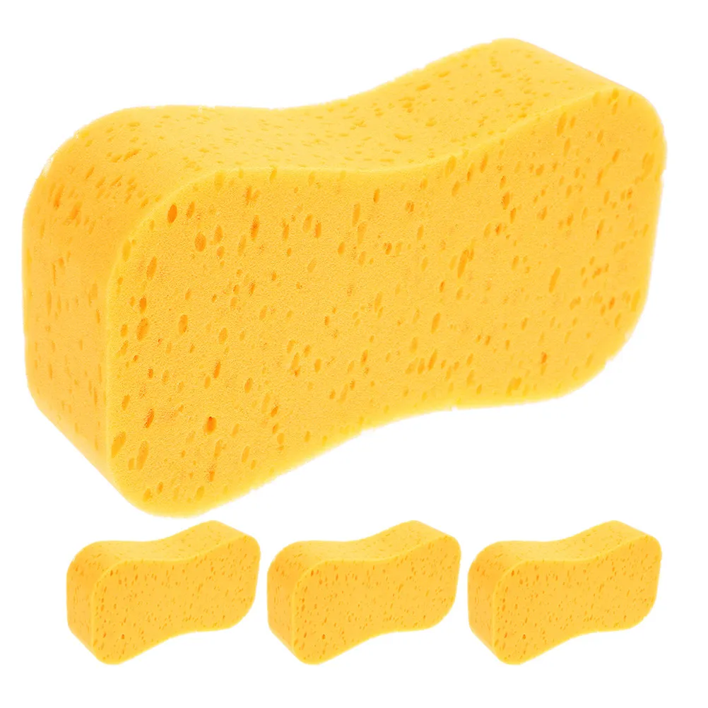 4Pcs High-Density Car Wash Sponge for Efficient Vehicle Cleaning Superior Water Absorption Scratch-Free Auto Detailing Marine