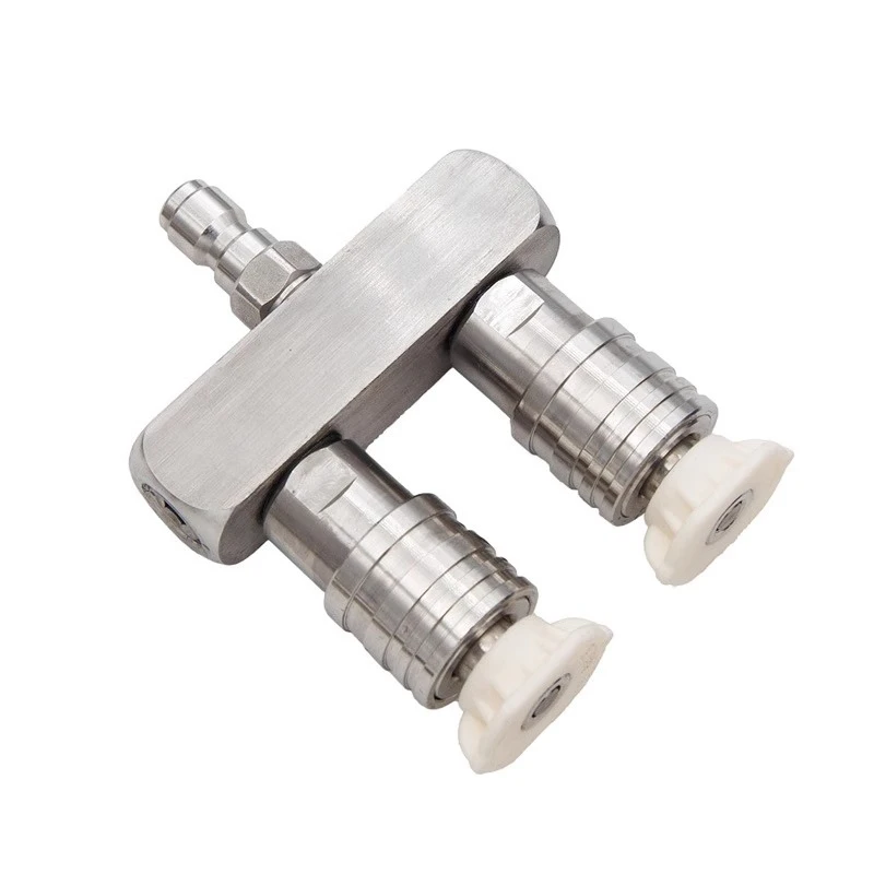 

High pressure cleaning car, double nozzle, adapter rod, one point 1/4 quick plug self-locking head
