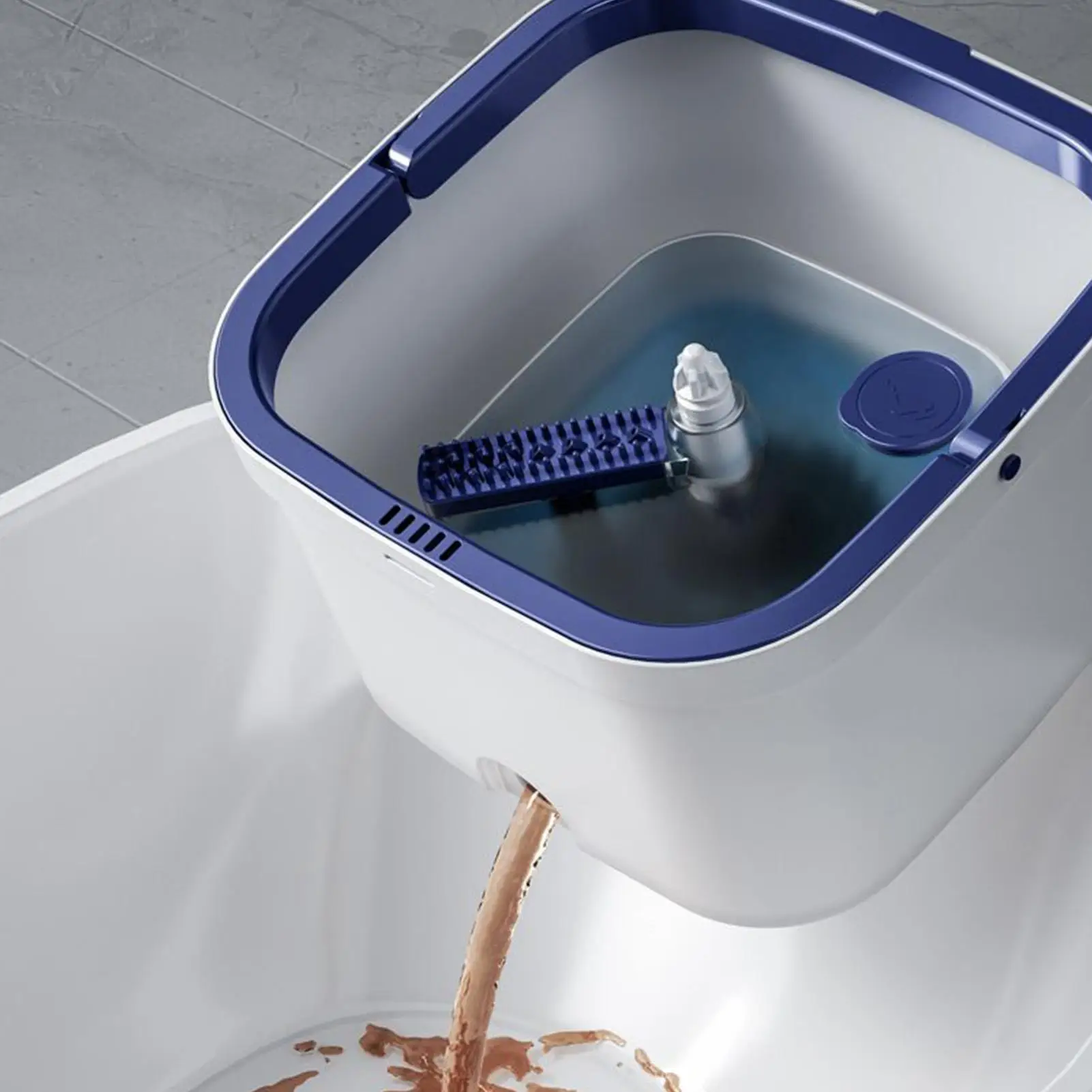 Spin Mop And Bucket Rotating Separate Dirty Water Household Cleaning Mop With Bucket For Living Room Kitchen Bedroom Dining Room
