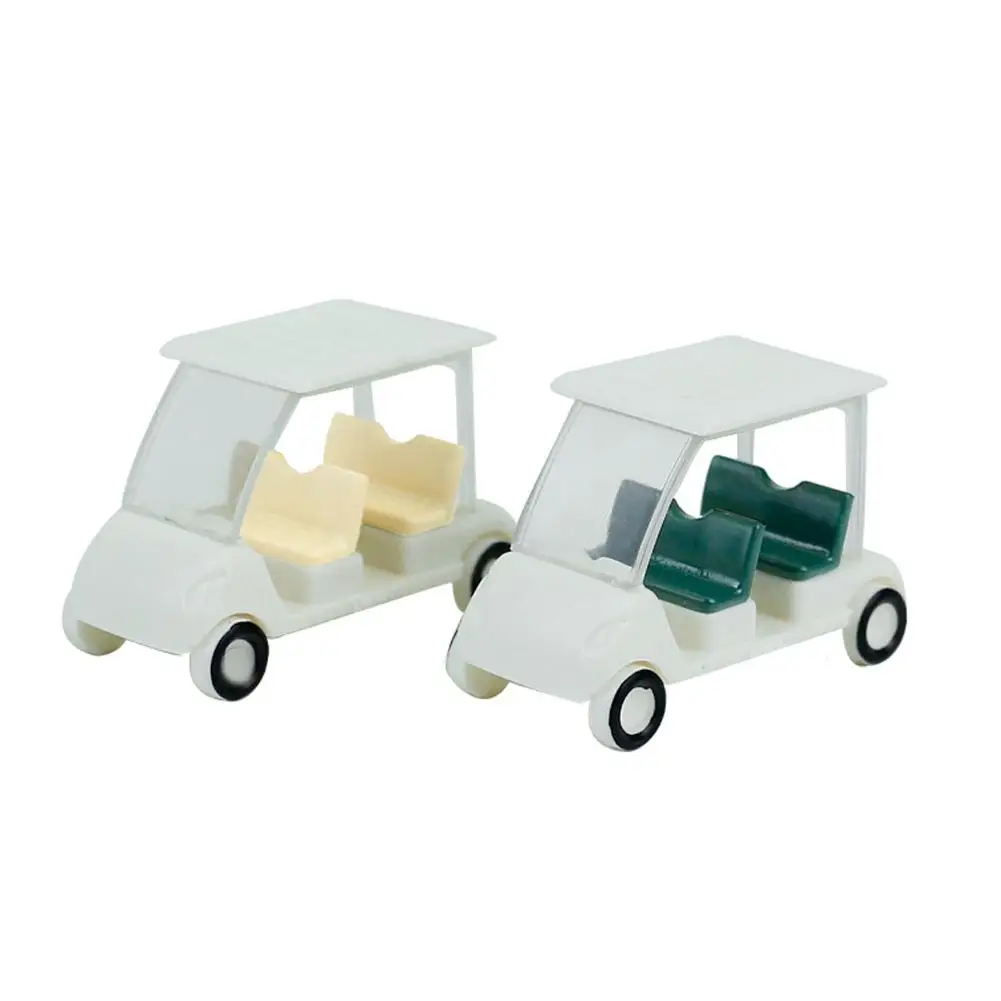 Model Golf Course Sightseeing Car Model Touring Car Model Landscape Outdoor Vehicle Plastic Toy Car Diorama Miniature Golf Car