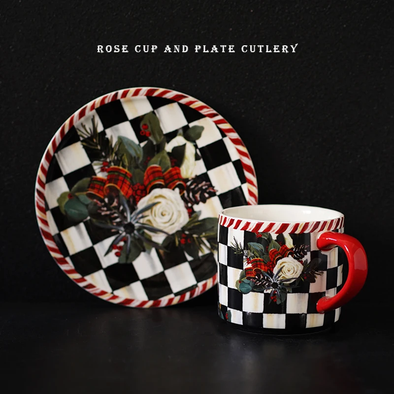 Vintage Tasse Qut Türkische Kaffeetasse Türkei Keramiktassen mit Untertasse Becher für Tee-Set Europäische Tania Bulhoes Keramikgeschirr Bar