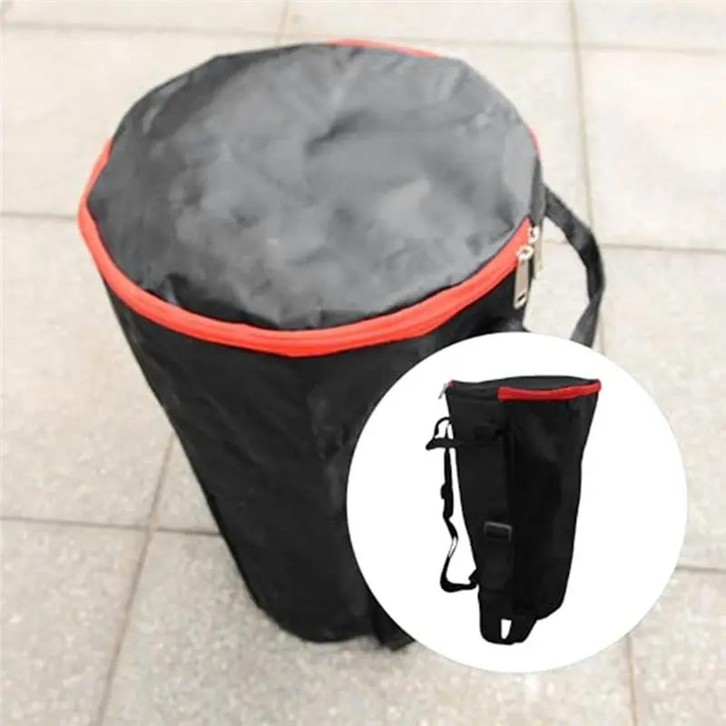 A64T-Waterproof Nylon 12 Inch Djembe Drum Bag-Black Color, Protective Storage& Transport Carrier Case For 12