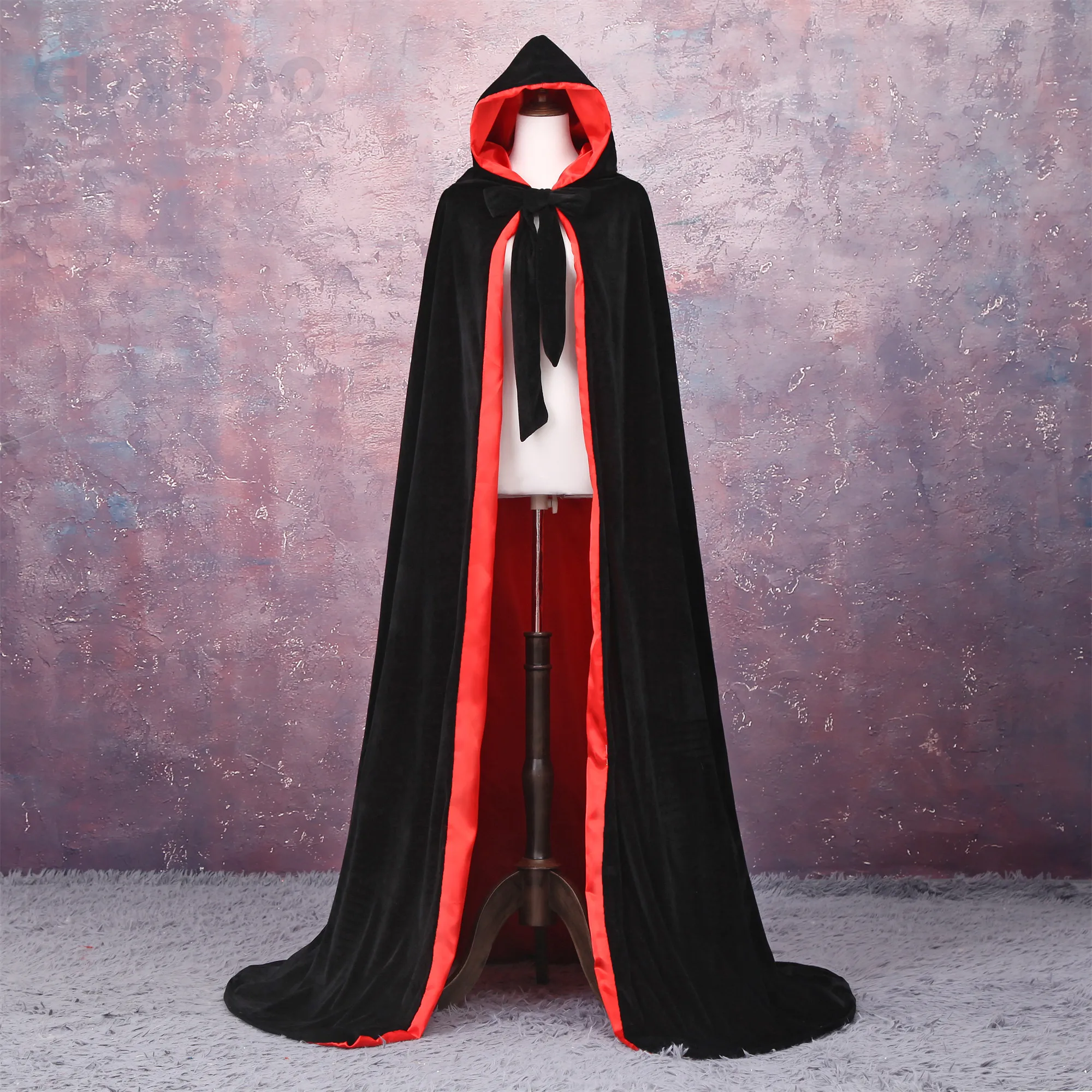 

Velvet Cape For Women Hooded With Hood Wedding Cloak Halloween Long Costume Elegant Wedding Bridal Wrap Jackets Cloak