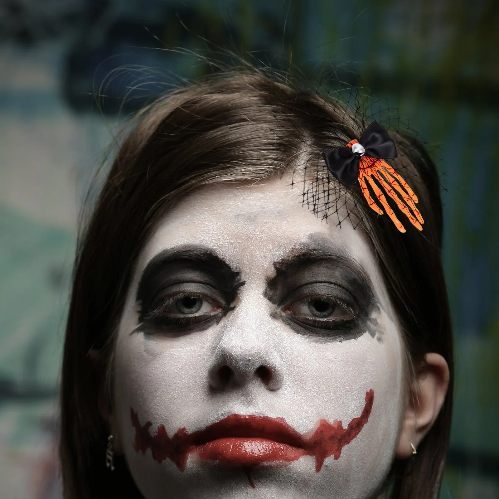 

4 шт., аксессуары для волос на Хэллоуин, костяные заколки для рук, вечерние заколки для волос, повязки на голову для женщин, заколка для волос в виде кости