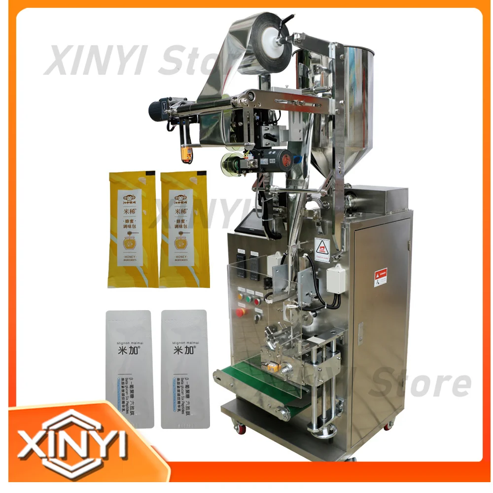 Multi-function Packaging Machine for Small Pouch 4 Side Seal Bag Juice Paste Filling and Sealing Packing Machine for Food