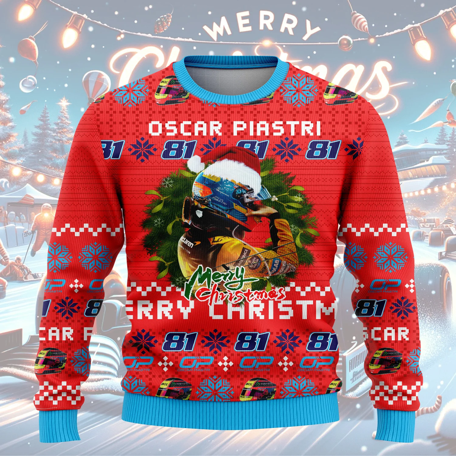 2025 أوسكار بيستري عيد الميلاد الاحتفال البلوز OP 81 نمط عشاق الشتاء مروحة أنيقة عارضة البلوز