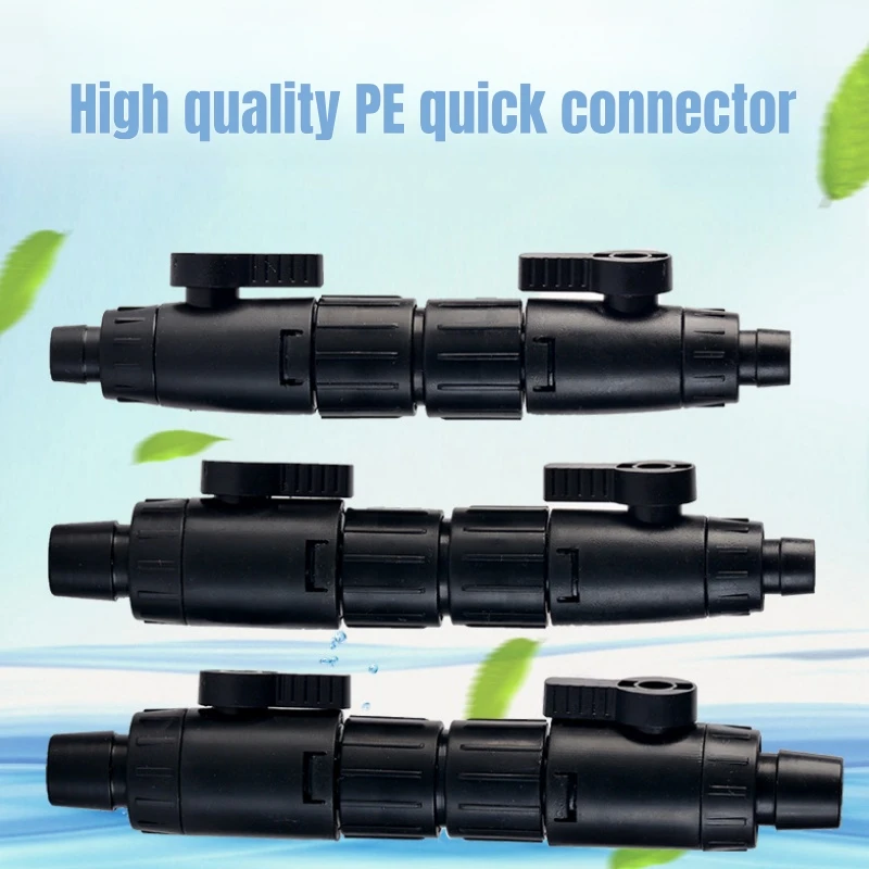 2024 Aquarium Filter Connector for Fish Tank, Double Tap, Quick Release, Fish Tank Hose Pipe Valve, Accessories,12mm, 16mm