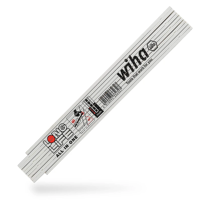 Wiha 33232 2M Folding Ruler Longlife All in One Metric 10 Segments