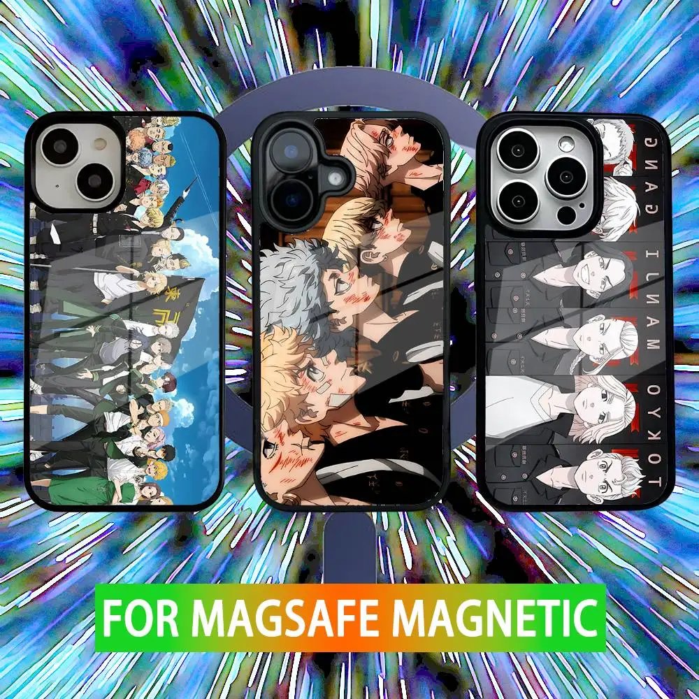 

Anime Tokyo R-Revengers Phone Case For iPhone 16,15,14,13,12,11,Pro,Max,Plus,Mini,SE New Magsafe Magnetic Wireless Charging