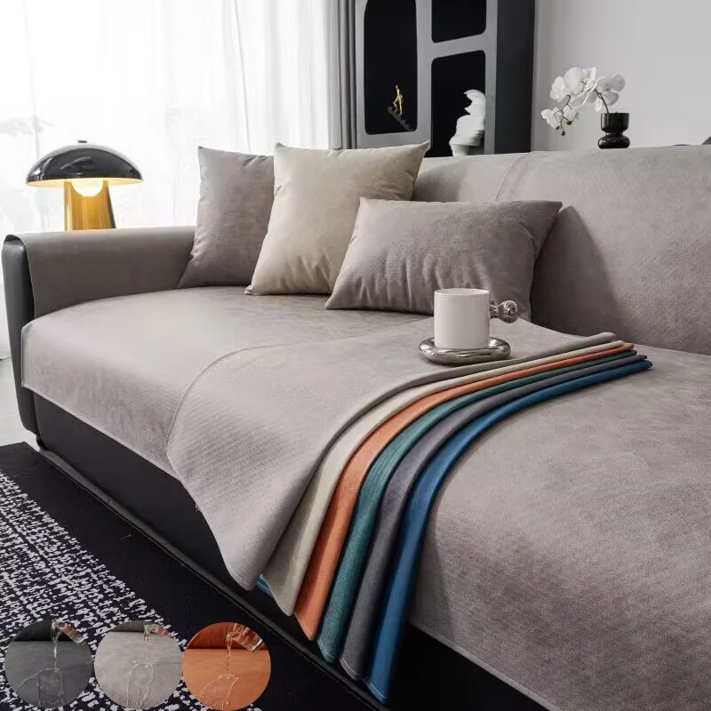 

Waterproof Sofa Cover with Urine Dust Proof Pets Kids Seat Cushion Pad Full Coverage Technical Fabric Anti-slip Sofa Slipcovers