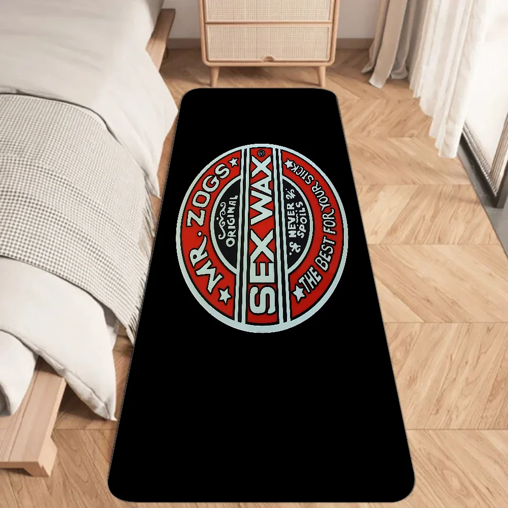 Mr Zogs Surfing Sex Wax Floor Mat Graphic Printed Flannel Doormats for Bathroom Kitchen Entrance Carpet Home Decor