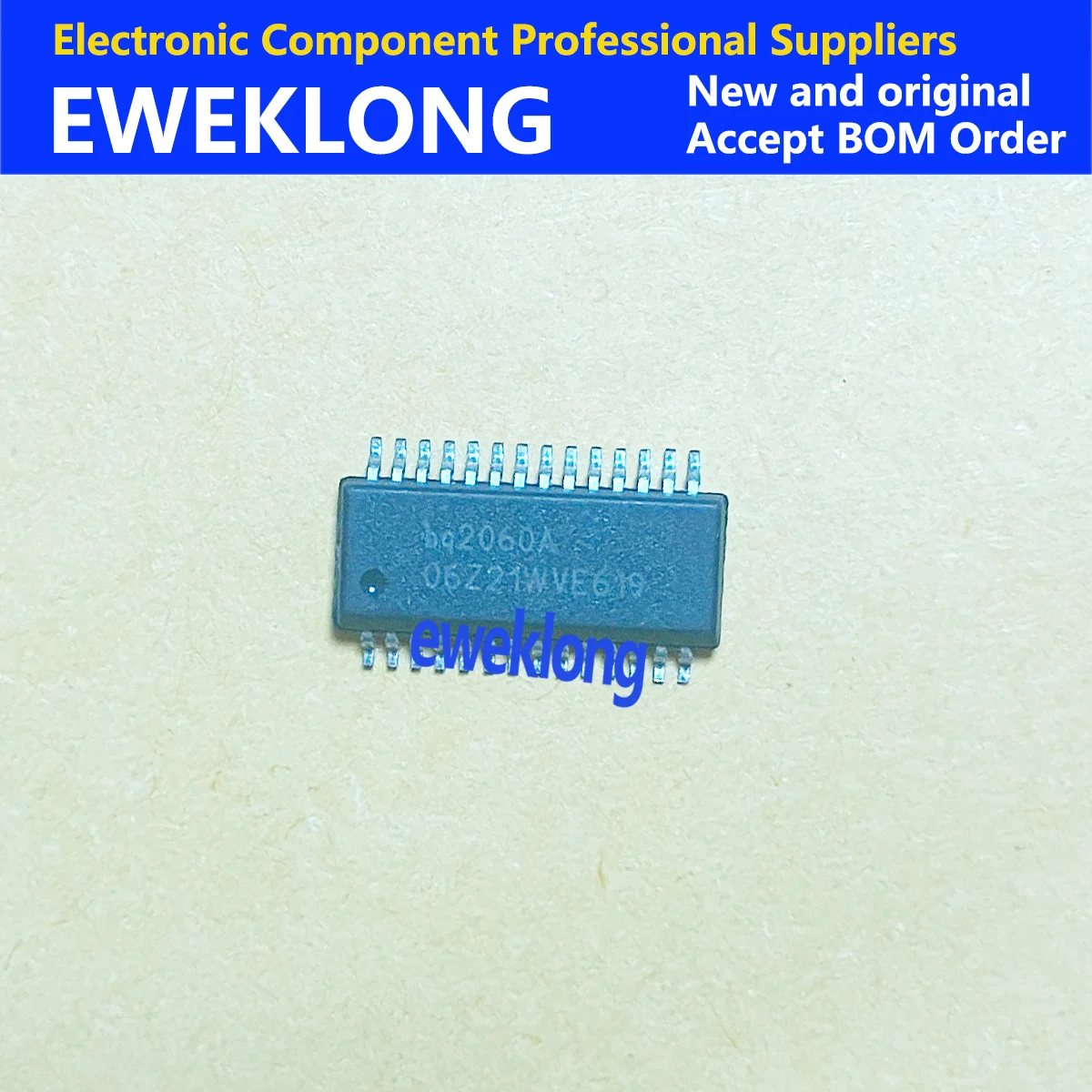 2pcs*BQ2060A-E619DBQ BQ2060A-E619DBQR SSOP28 Marking Code BQ2060A E619