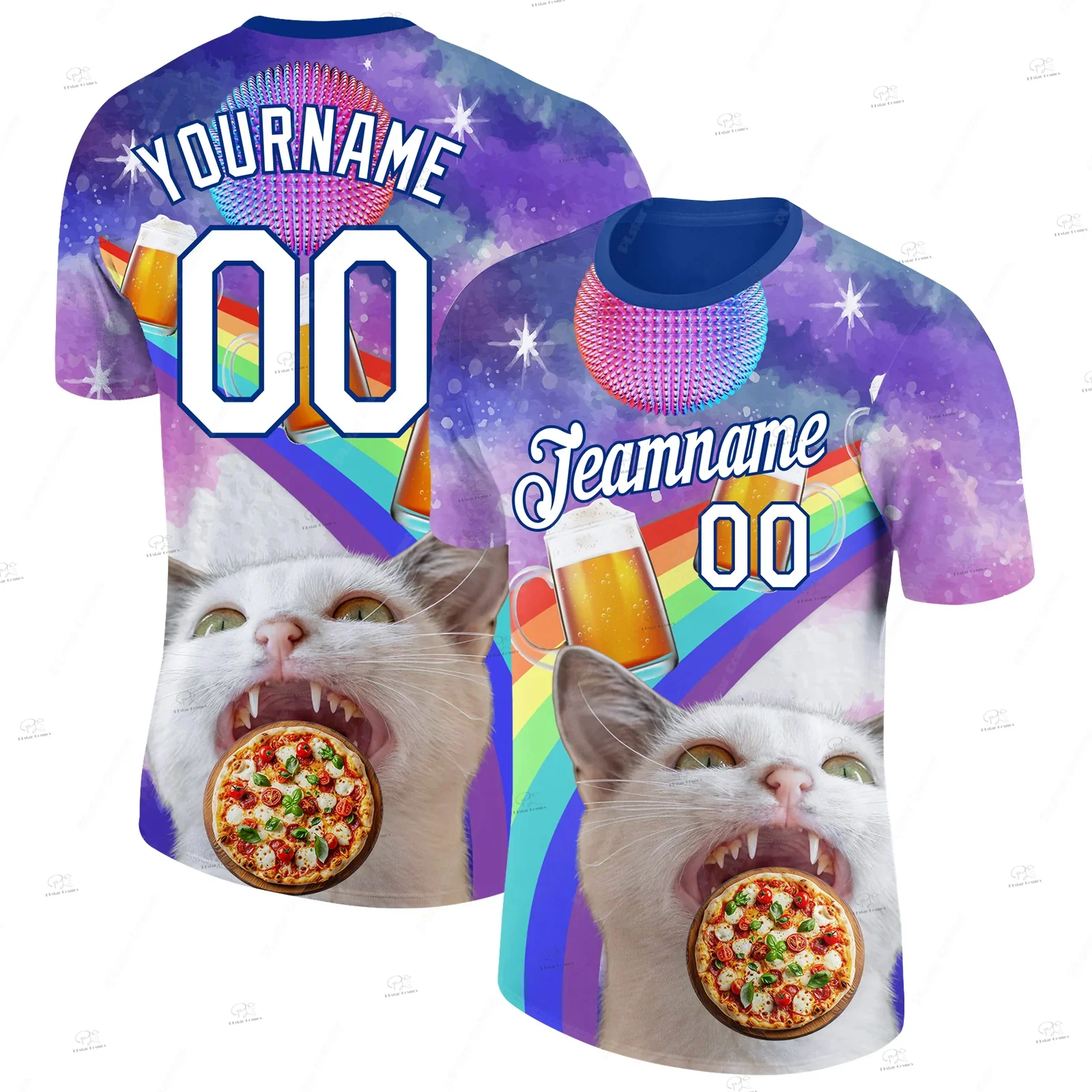 

Custom Name Colorful Gradient Graffiti Polyester Shirt Pullover Retro 3DPrint Harajuku Summer Streetwear Short Sleeve T-Shirts R