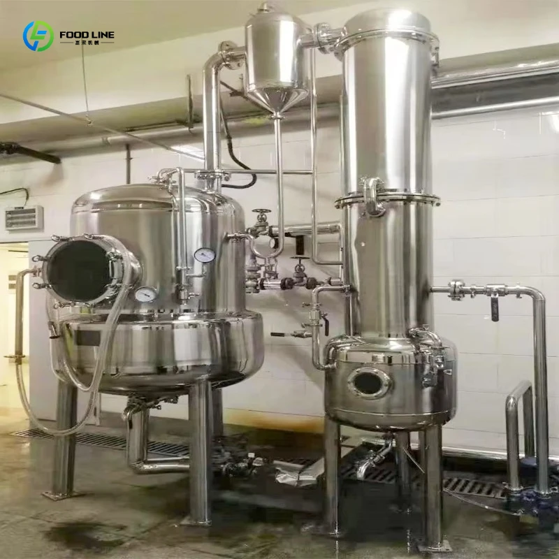 Evaporation Machine Vacuum Heating Evaporator Low Temp Power Efficient for Fruit Jam Concentration Process