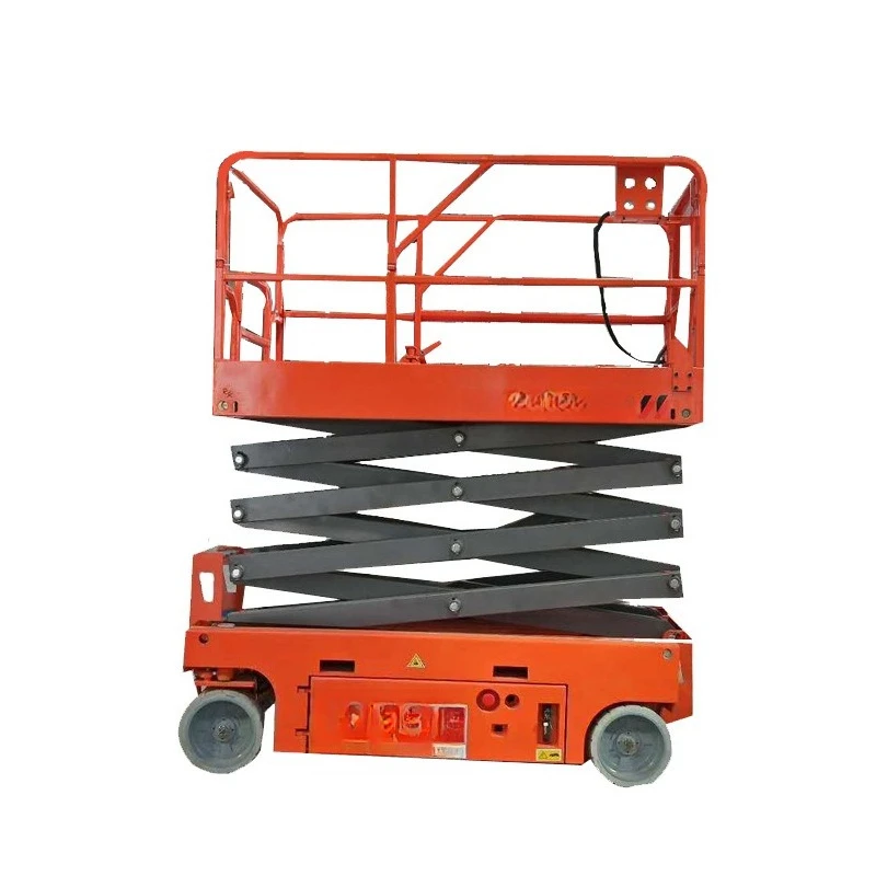 Self-propelled 8-meter scissor lift, electric hydraulic platform for aerial work unloading, mobile scissor lift