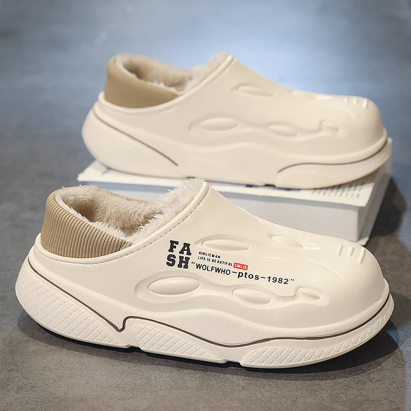 

Xinlu Shoes New Cotton Drag Thicksole Couple