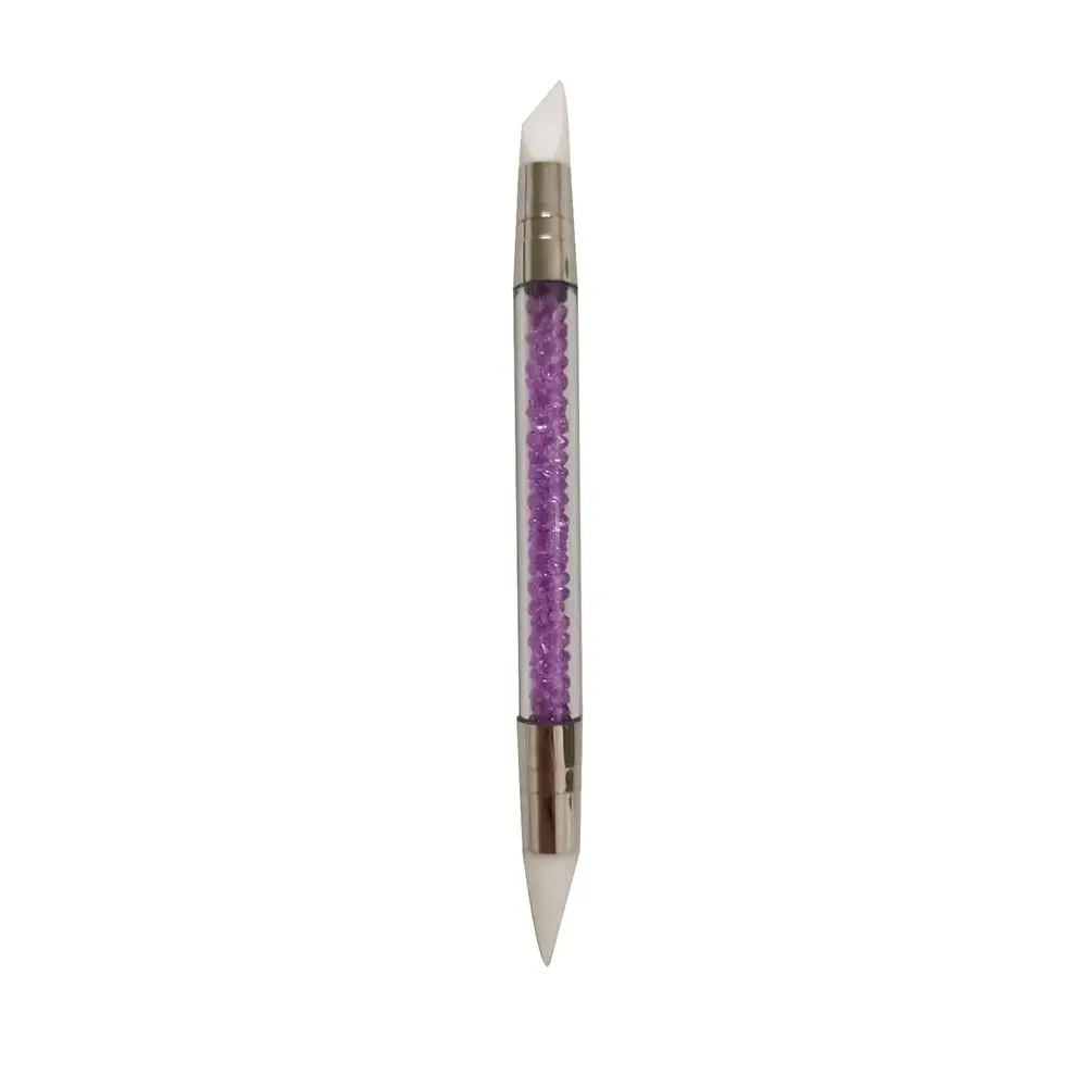 

Dual Heads Women DIY Dotting Manicure Accessories Emboss Sculpture Pen Silicone Nail Brush Painting Brushes Carving Pen